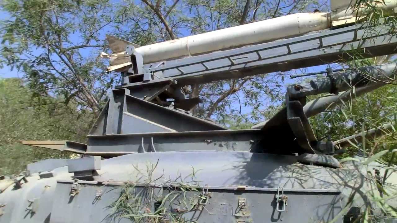 Chachlilit - An AGM-45 Shrike Anti Radiation Missile - ARM with booster mounted on Sherman tank