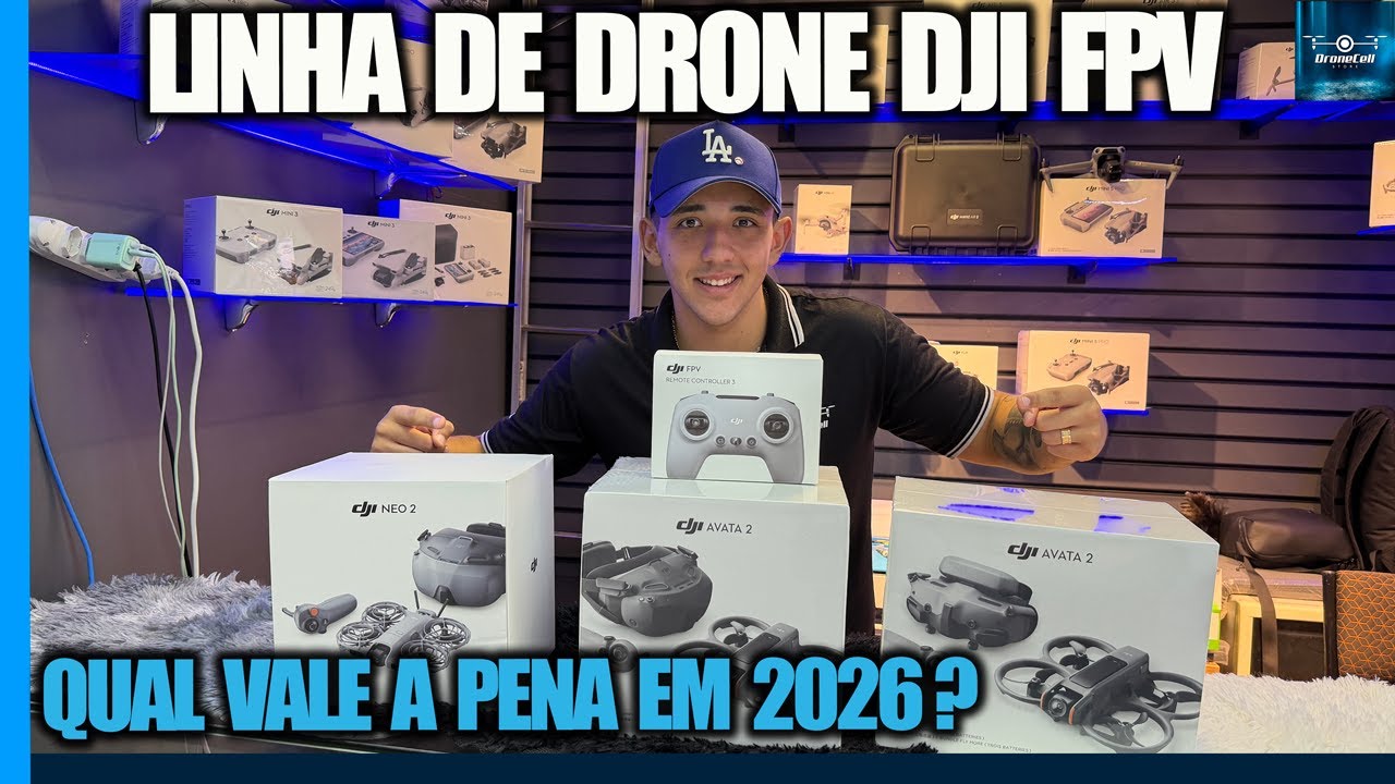 LINHA DRONE DJI FPV! VALE A PENA EM 2026? DRONE CELL
