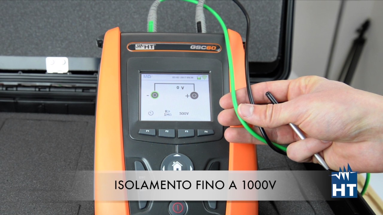 Tutorial prova isolamento fino a 1000V GSC60