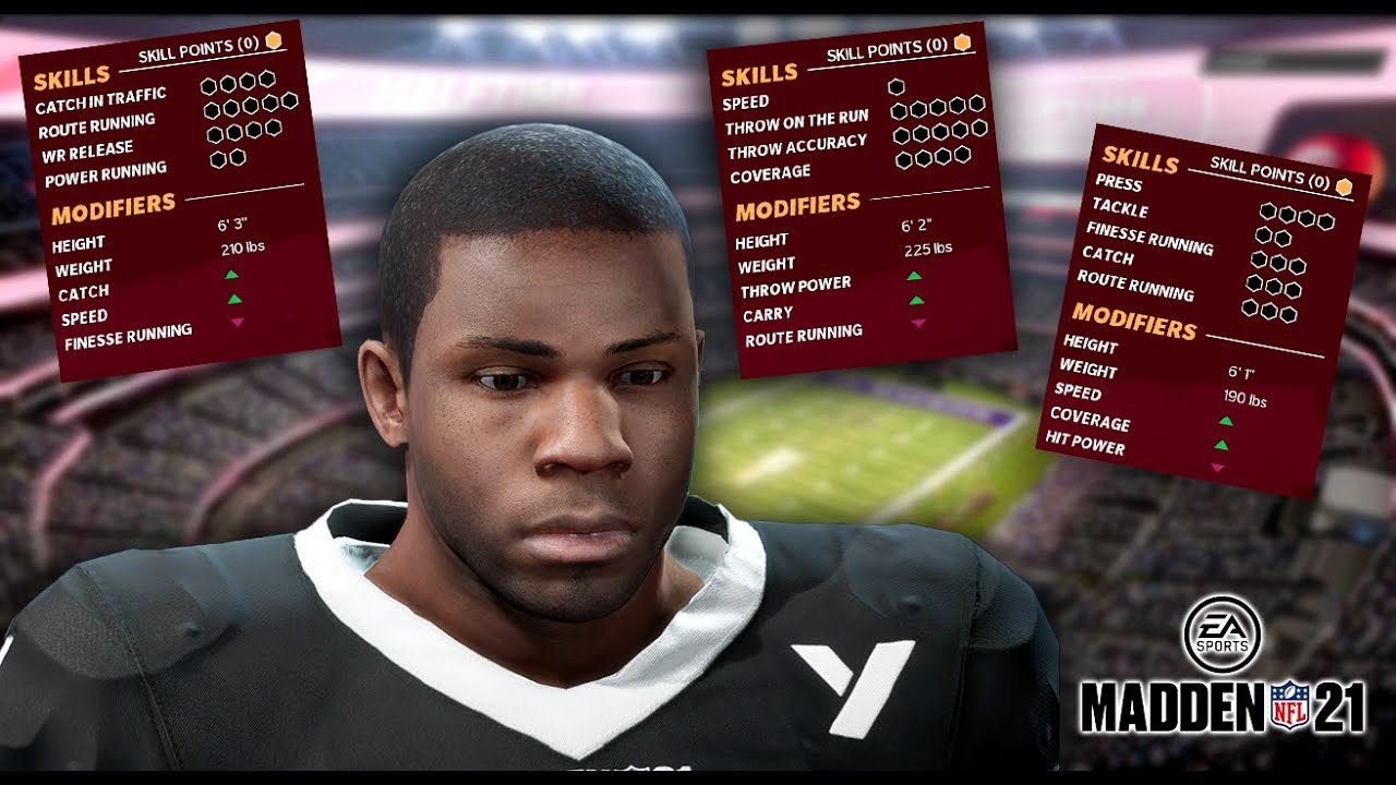 PLAYER CREATION OF THE MOST ELUSIVE QB!! MADDEN 21 THE YARD