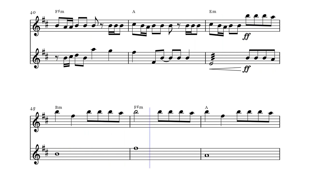 Linkin Park - Heavy Is The Crown VIOLIN DUET Sheet Music