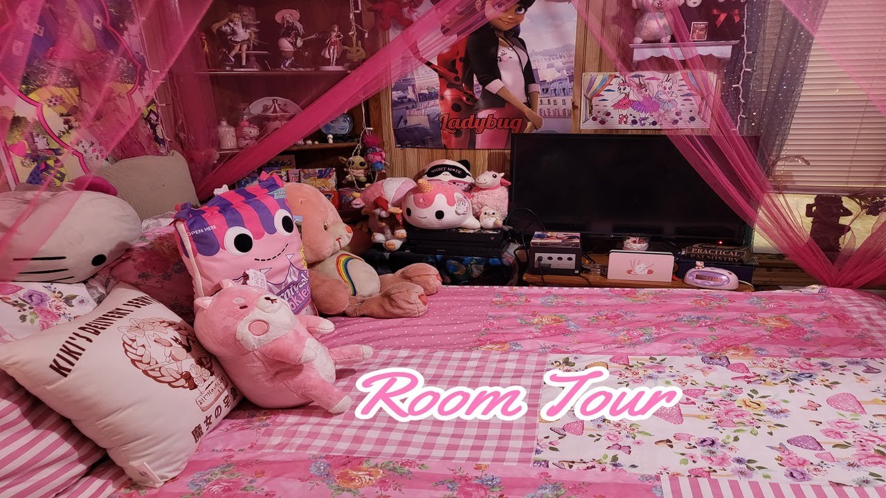 Room Tour 2023 - Pink Anime Aesthetic Princess Room