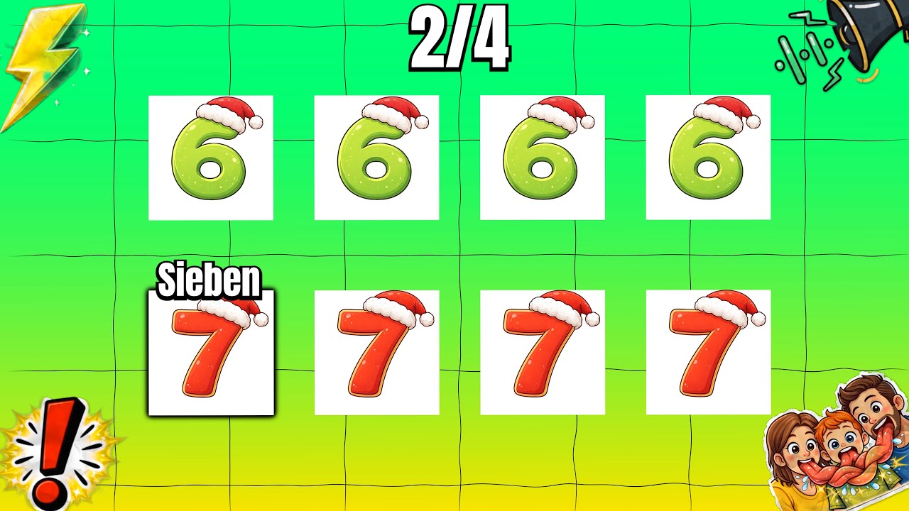 Sag das Zahl im Takt – Zahl | LEVEL 1–4 | Rhythmusspiel