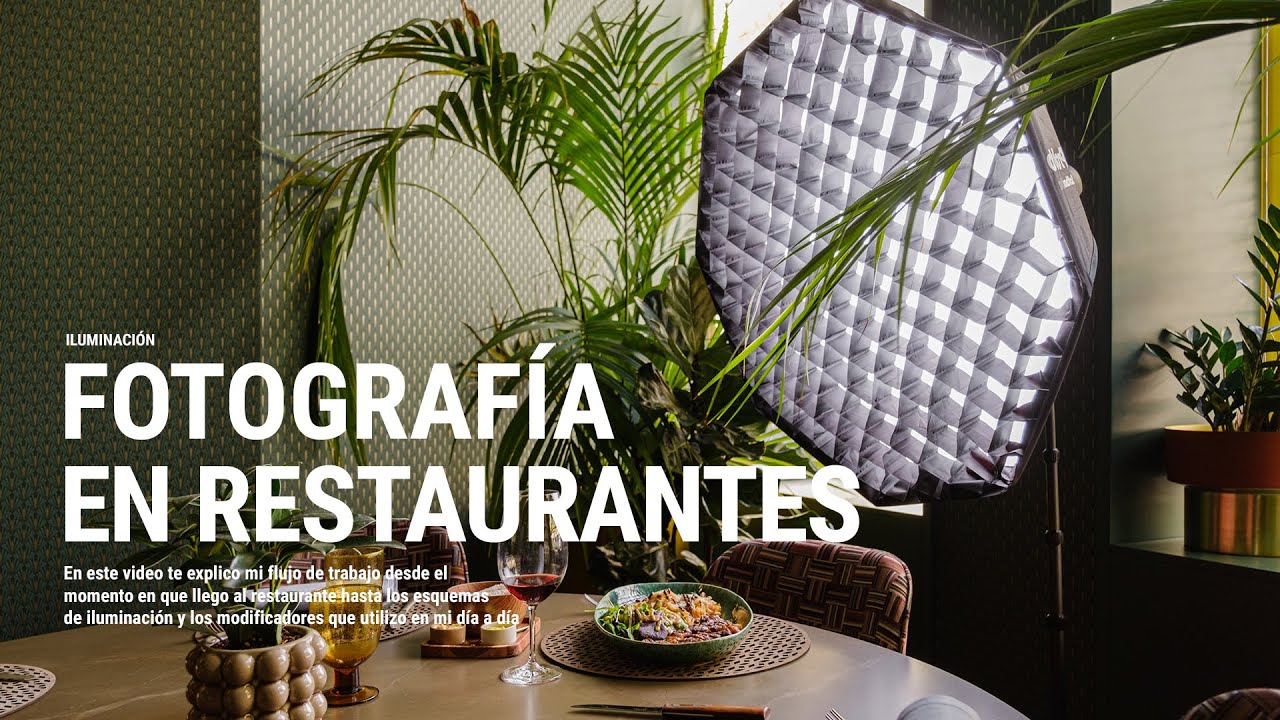 Haciendo fotos de comida con flash en un restaurante ⚡️