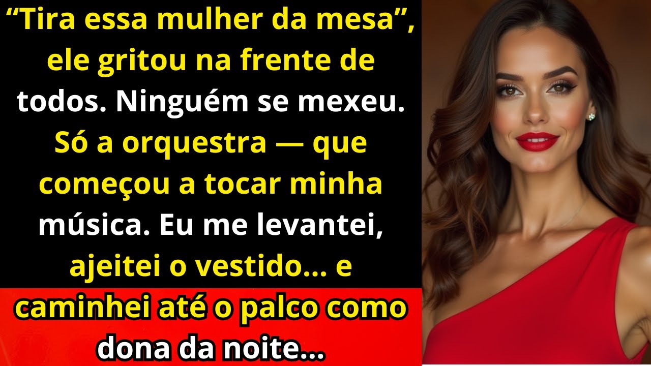 “Tira essa mulher da mesa”, ordenou meu marido — segundos depois, a orquestra começou a tocar...