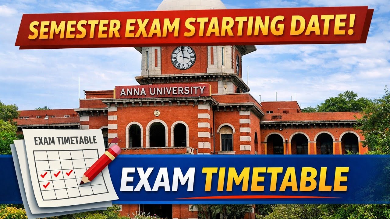 Anna University Apr/may semester exam starting date |anna university Apr/may semester exam timetable