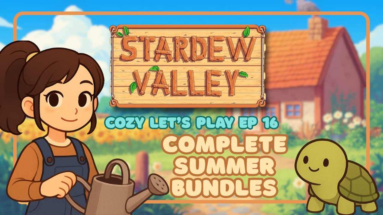 Stardew Valley Ep. 16 | Completing Summer Bundles 🌿 Cozy Progress at the Community Center
