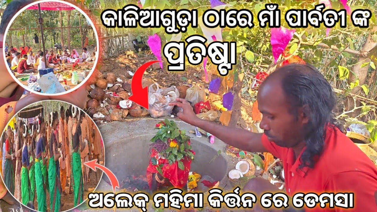 Kaliaguda maa parvati nka pratistha 🙏🚩 //New parvati Temple Kaliaguda papadahandi 