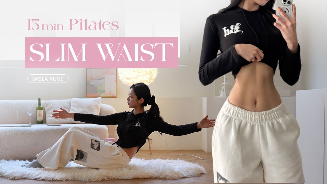 15 MIN Tiny Waist & Flat Stomach Workout | Slim Waist Secret Pilates (No Cap)