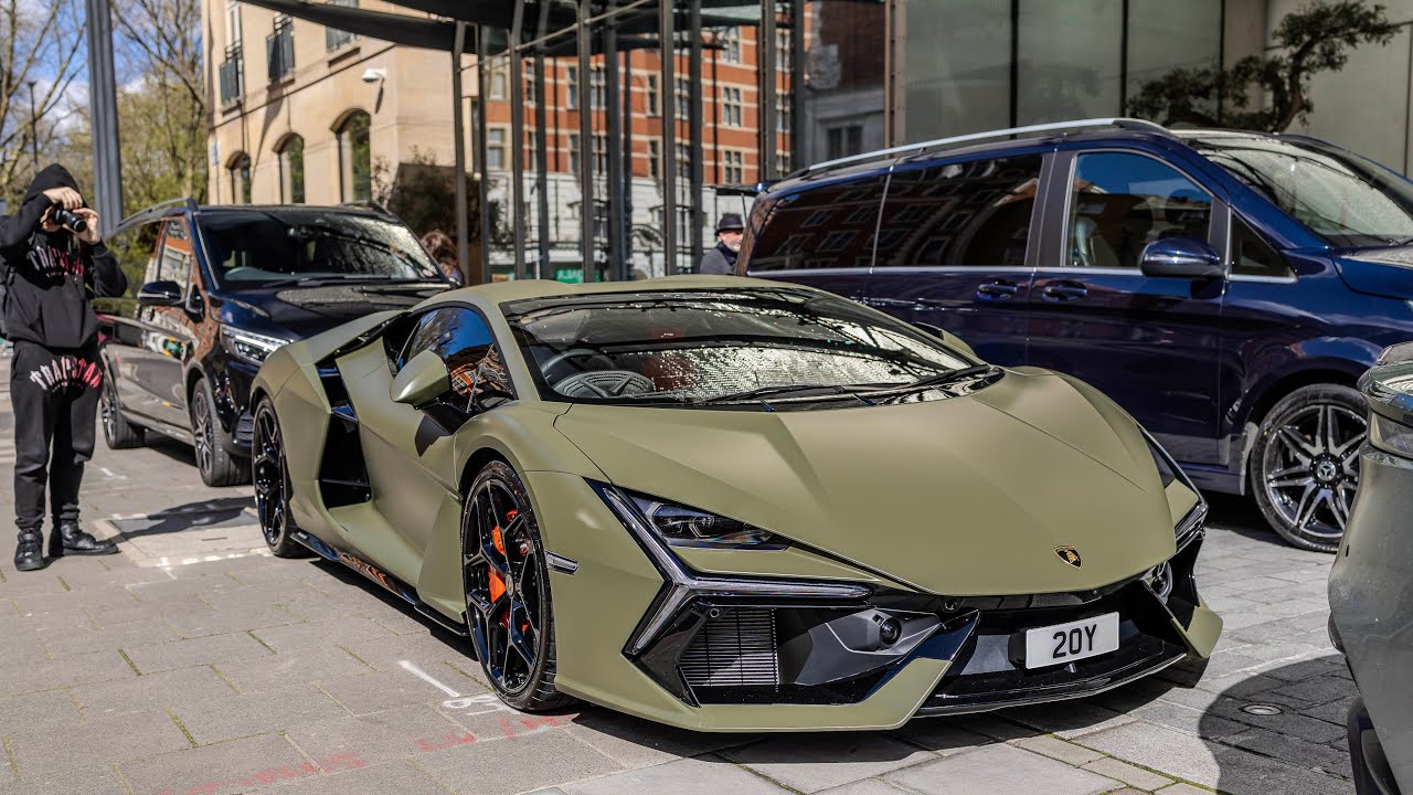 FIRST CUSTOMER LAMBORGHINI REVUELTO DELIVERED! SUPERCARS IN LONDON