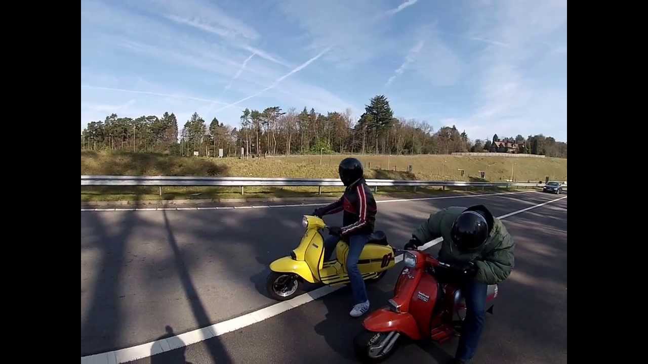 Tunnel run with Lambretta TS1 owners club