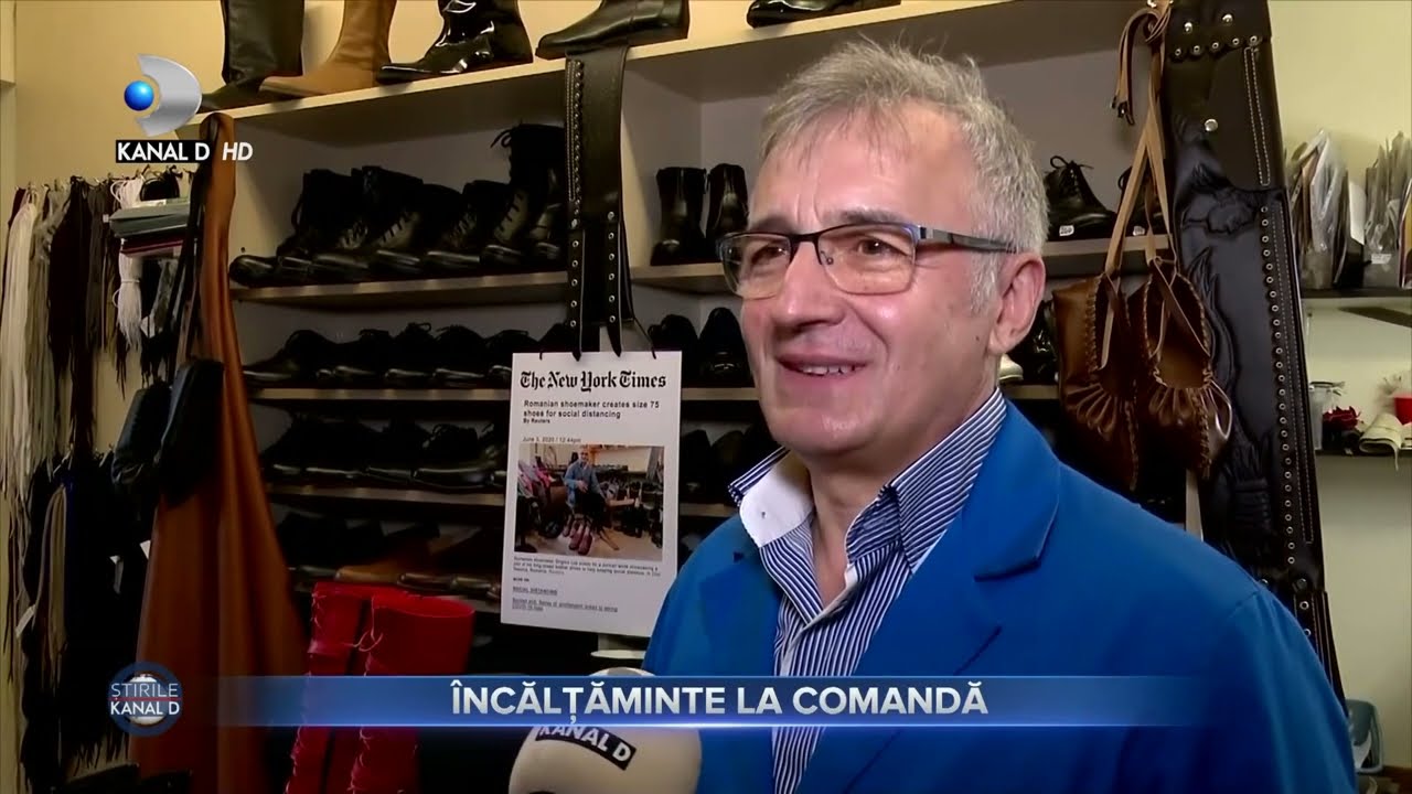 Grigore Lup la Stirile kanal D - Incaltaminte la comanda si traditionala