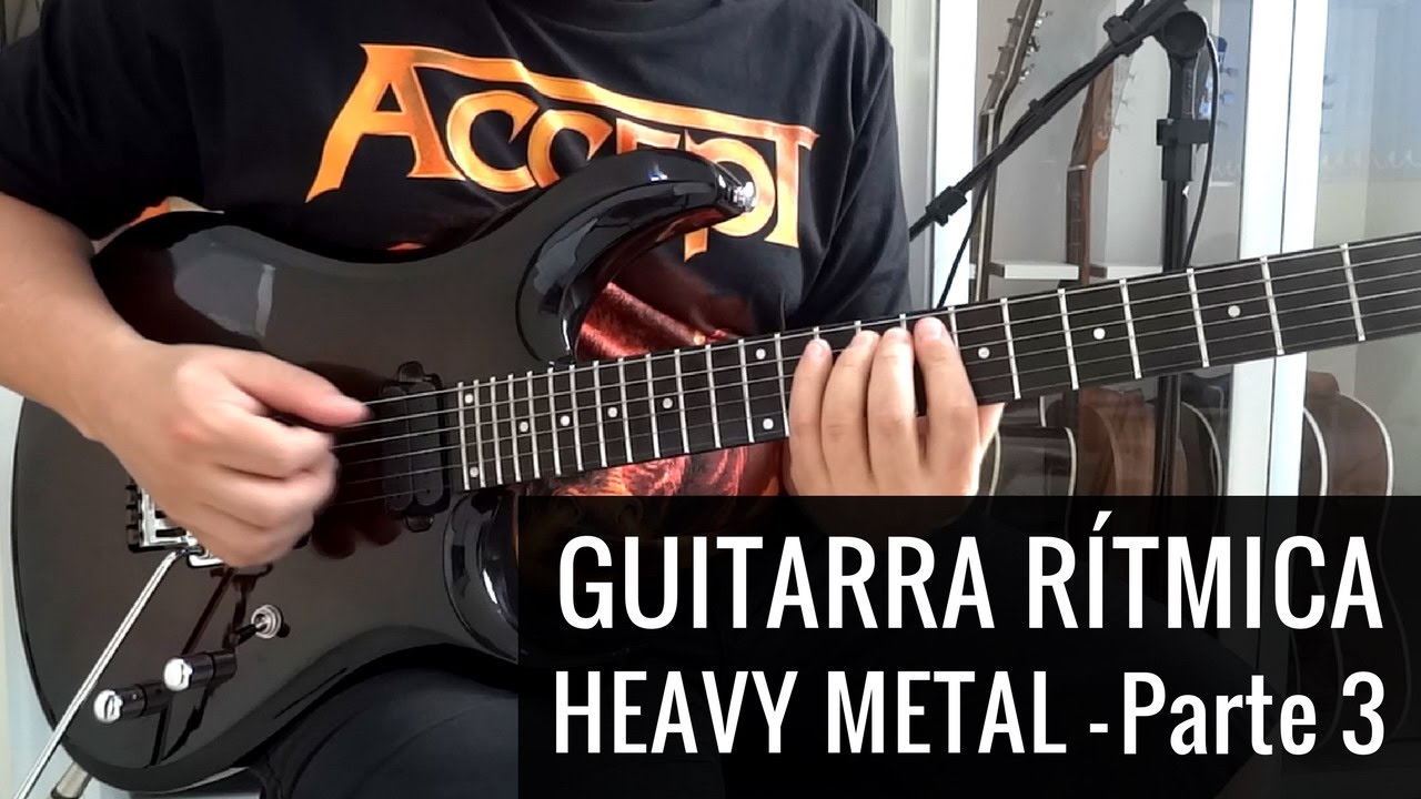Guitarra Ritmica Heavy Metal - Parte 3 - Colcheias e Down Picking