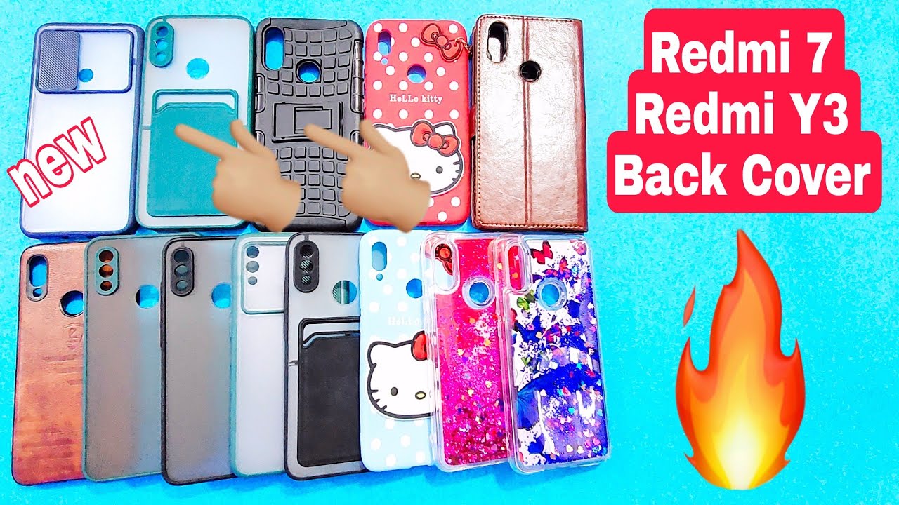 redmi 7/redmi y3 back cover/smock/girls/glitter/flip/slide/new design cover/case/mobile/unboxing