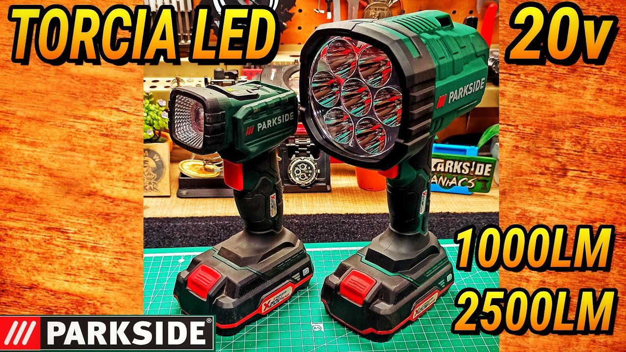 TORCIA LED 20V PARKSIDE GUARDATE QUANTA LUCE FA! 😱