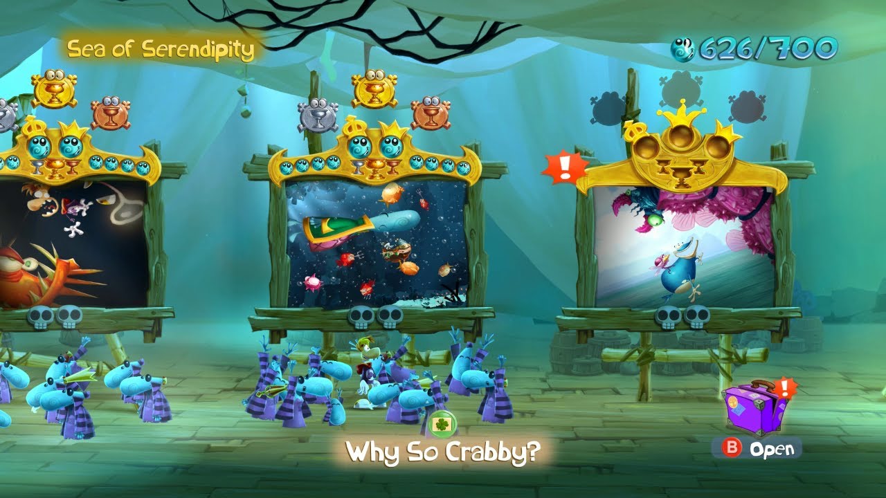 Walkthrough: Rayman Legends 100% - Why So Crabby?