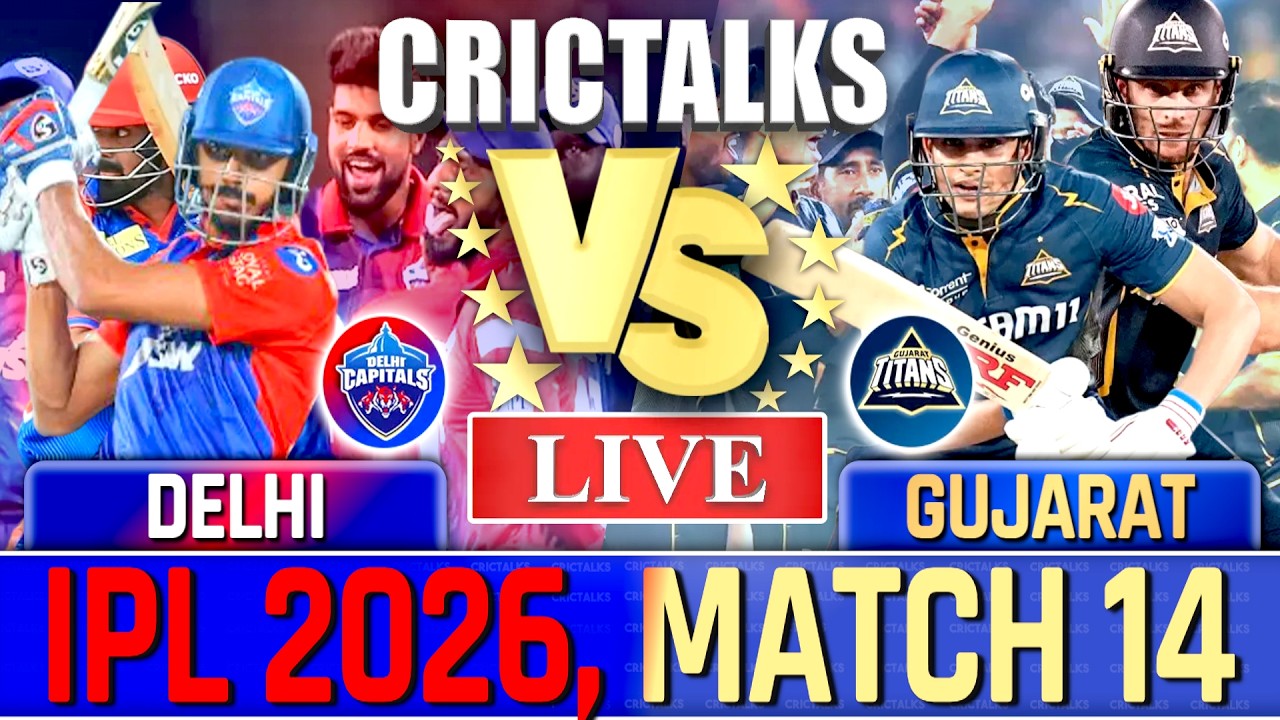 🔴 Live: DC vs GT Live Cricket Match Today, IPL 2026, Live Match Commentary, 1st Inning