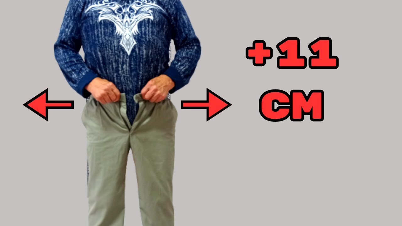 Не пропустите! Лучший способ увеличить  размер брюк на 11 см и более!