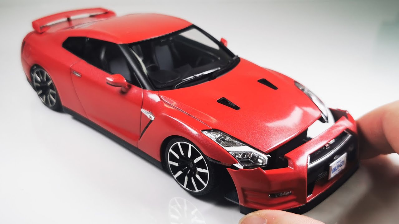 Building a Nissan Skyline R35 GT-R PURE EDITION by Aoshima [FULL BUILD] Step by Step