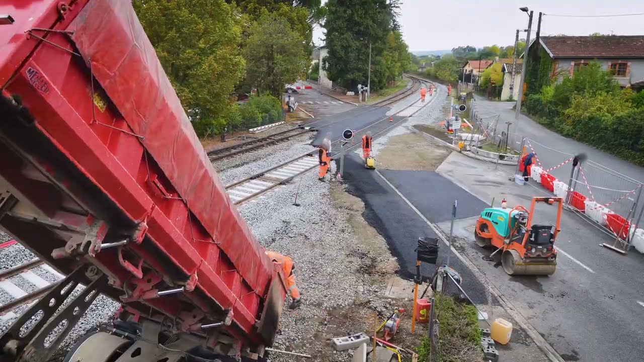 Régénération des voies à Villefranche-de-Rouergue – Septembre 2022