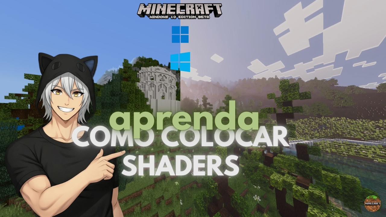 COMO COLOCAR SHADERS NO MINECRAFT BEDROCK WINDOWS SEM TER RTX ( NOVO MÉTADO GRINGO )