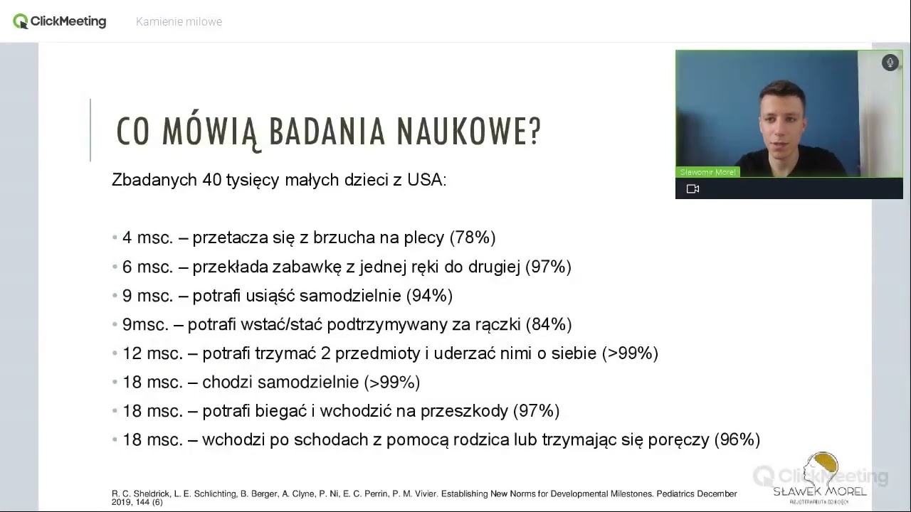 Kamienie milowe w rozwoju niemowląt - badania naukowe
