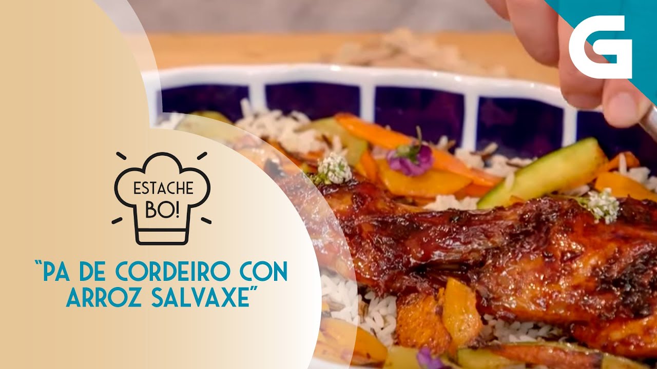 Pa de cordeiro con arroz salvaxe
