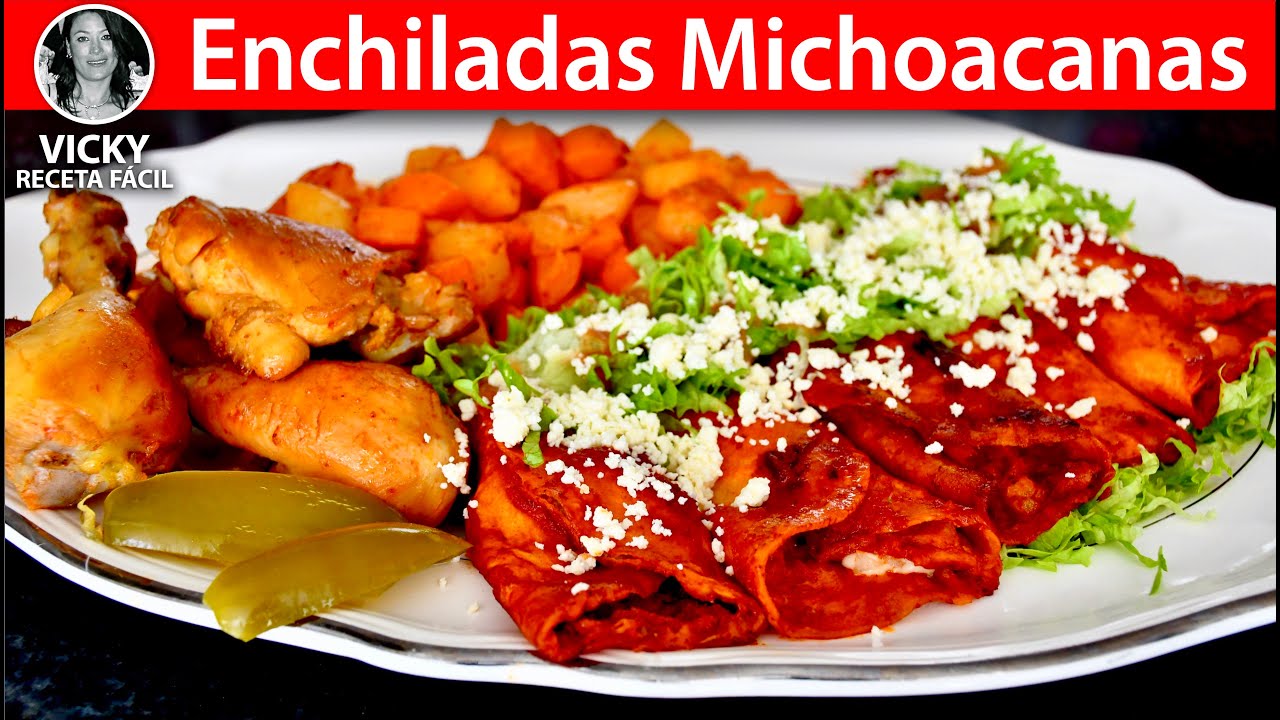ENCHILADAS ROJAS MICHOACANAS | Vicky Receta Facil