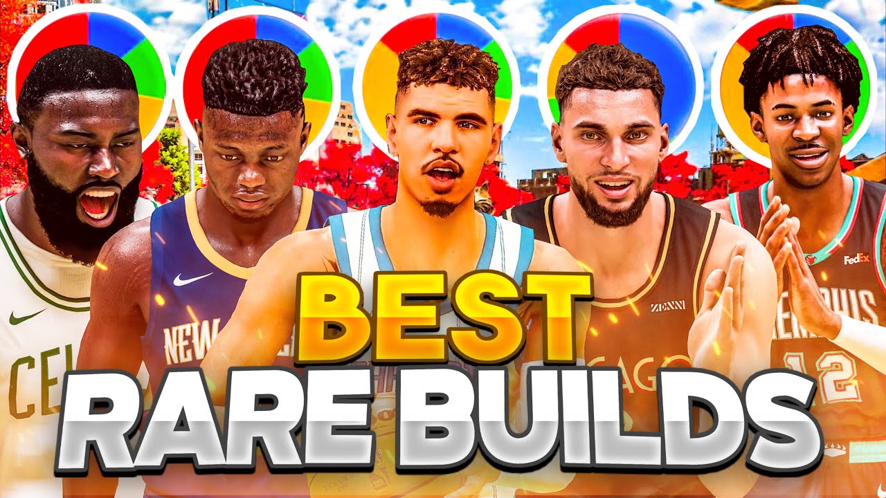 BEST RARE BUILDS FOR EVERY PIECHART ON NBA 2K21 CURRENT GEN! Part 1