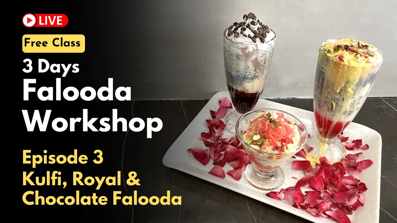 Kulfi Falooda, Royal Falooda, Chocolate Falooda | 3 Types of Faluda Recipe | फालूदा banane की विधि