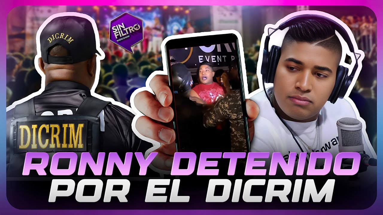 RONNY JIMÉNEZ ES DETENIDO EN PLENA ENTREVISTA POR AGENTES DEL DICRIM