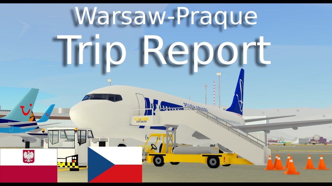 Roblox PTFS Tripreport | Warsaw to Praque | Boeing 737 (Real Sounds🔊)