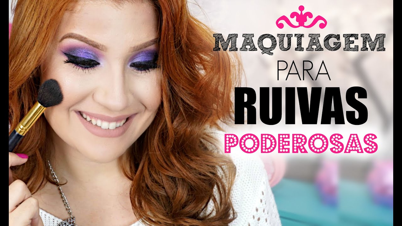 MAQUIAGEM PARA RUIVAS PODEROSAS! Por Bianca Andrade