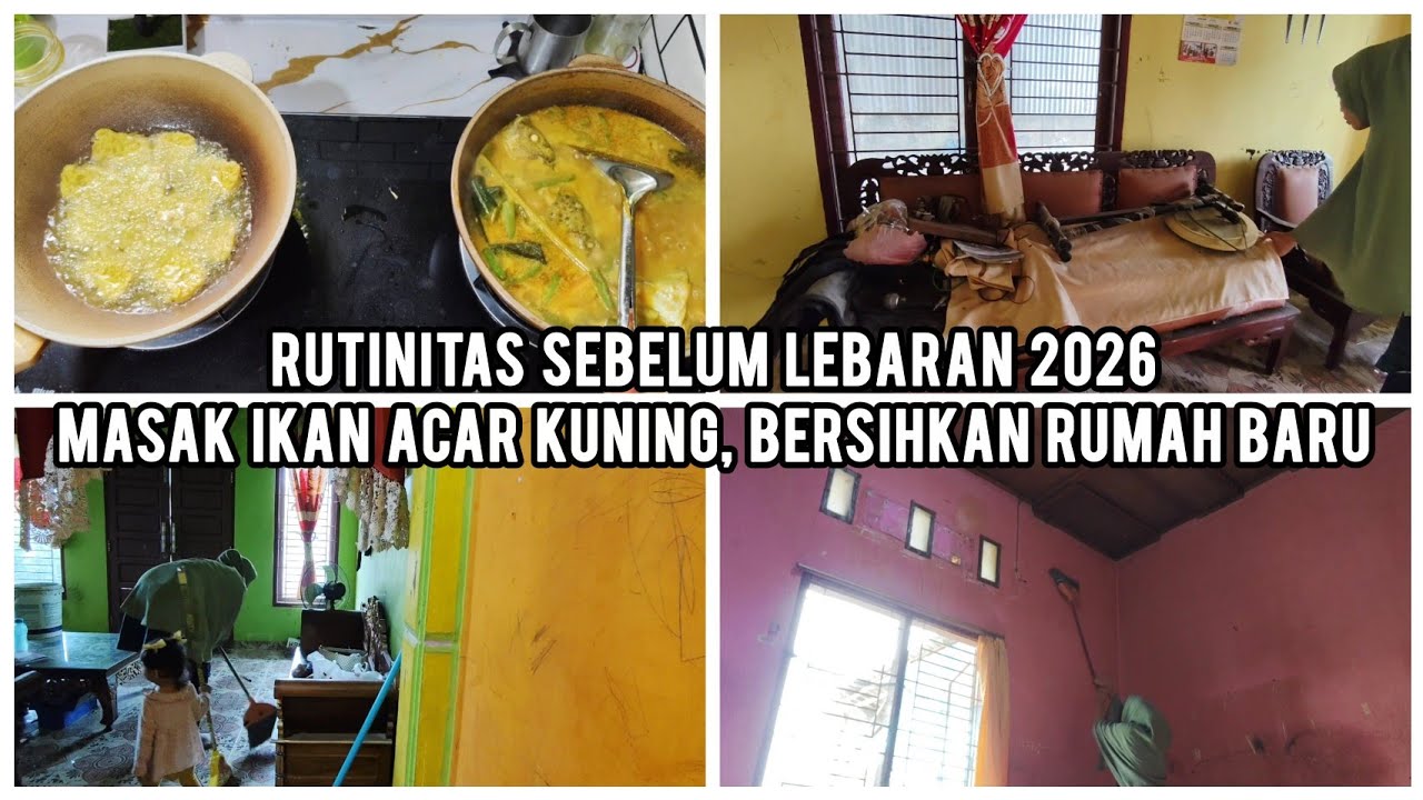 Rutinitas sebelum menjelang lebaran 2026 masak, bersih-bersih rumah baru #dailyvlog #bersihbersih 