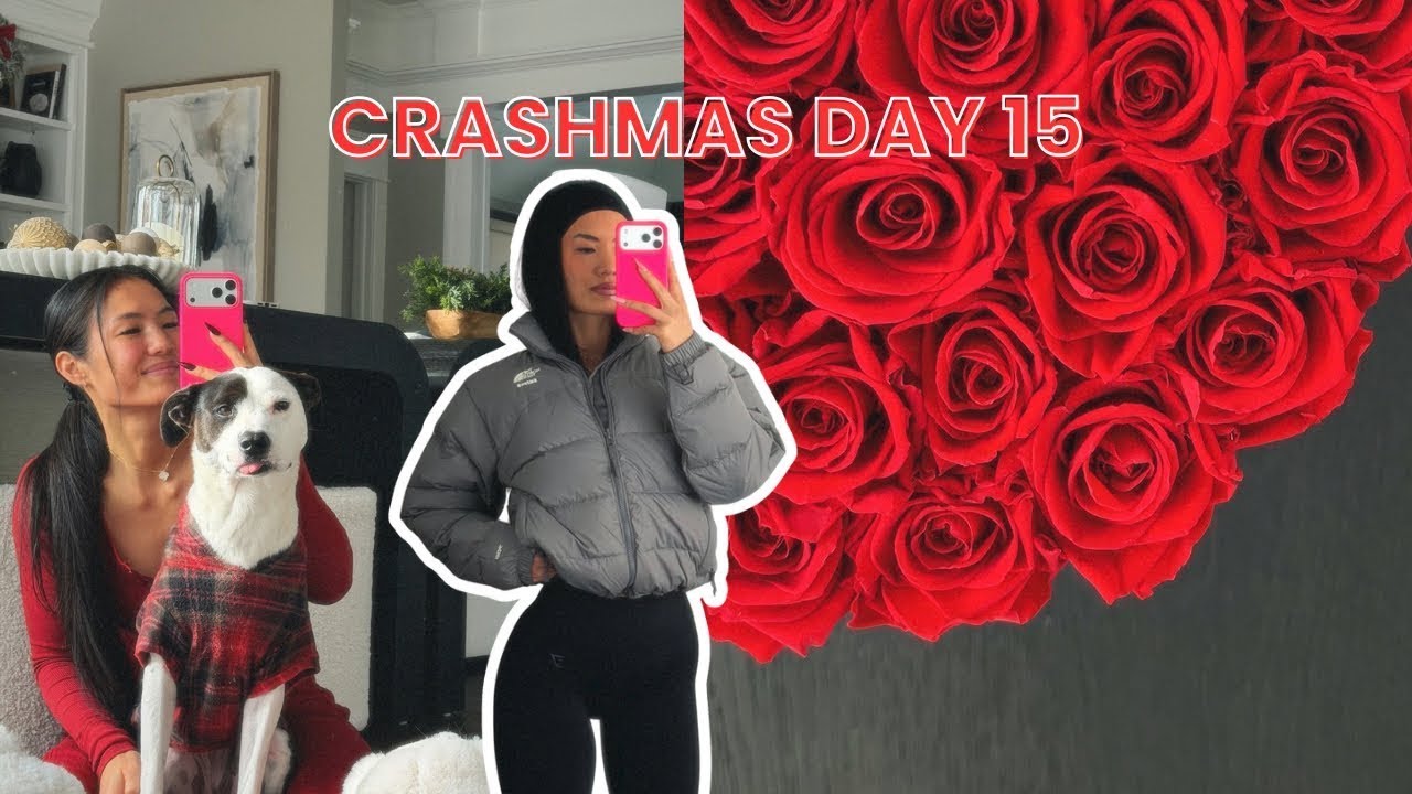 CRASHMAS DAY 15 | girls day, nighttime routine, skims unboxing
