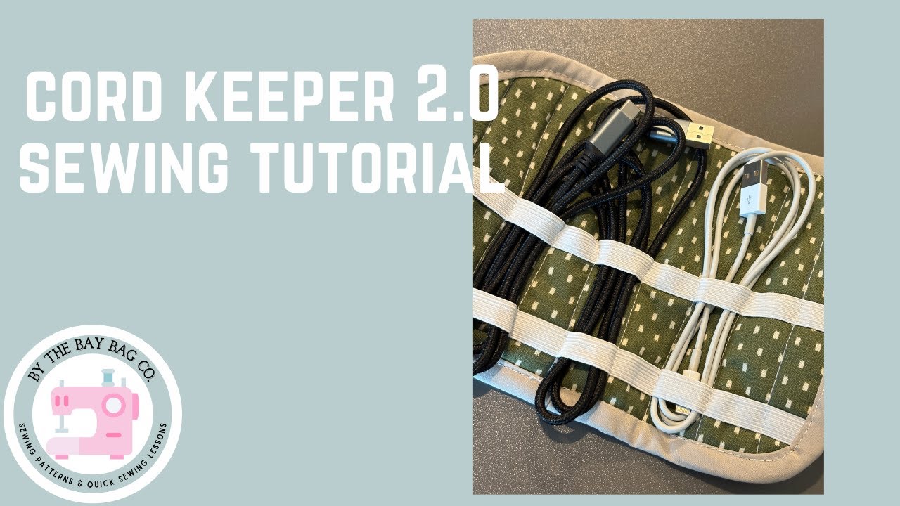 Cord Keeper 2.0- Quilted Charging Cord Organizer