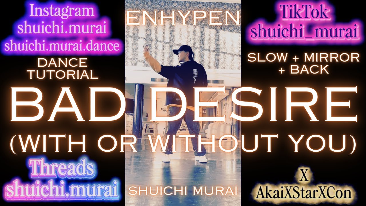 ENHYPEN - Bad Desire (With or Without You) (Dance Tutorial) (SLOW + MIRROR + BACK)