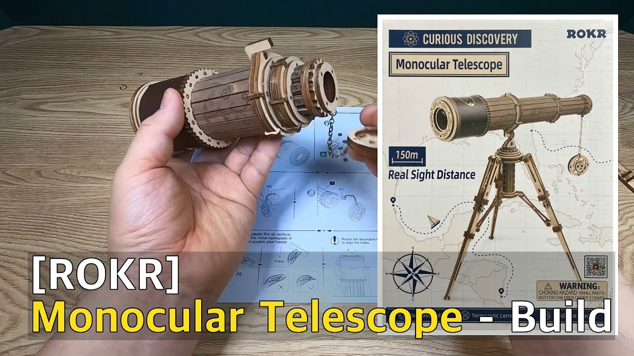 나무 망원경 만들기 - 조립 (Monocular Telescope) [ROKR]