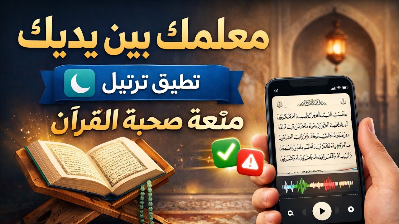 معلمك بين يديك | تطبيق ترتيل Tarteel متعة صحبة القرآن