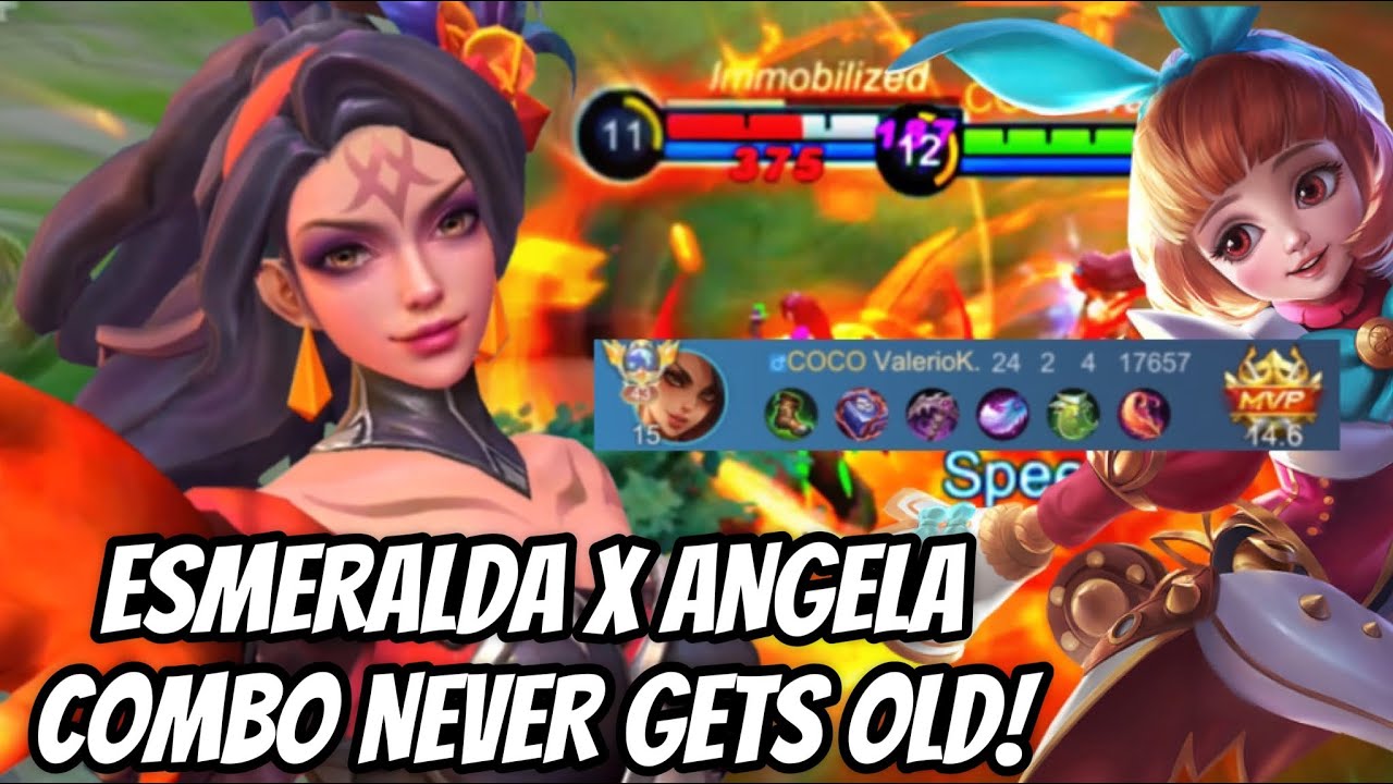 ANGELA X ESMERALDA COMBO NEVER GETS OLD! 🥶🔥 | ESMERALDA GAMEPLAY | MOBILE LEGENDS