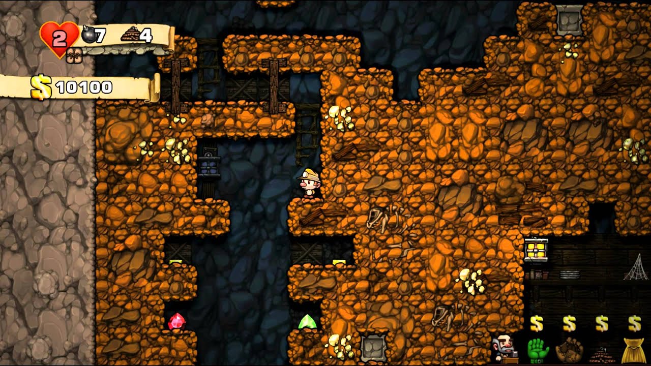 Обзор Spelunky - Прохождение Часть 1