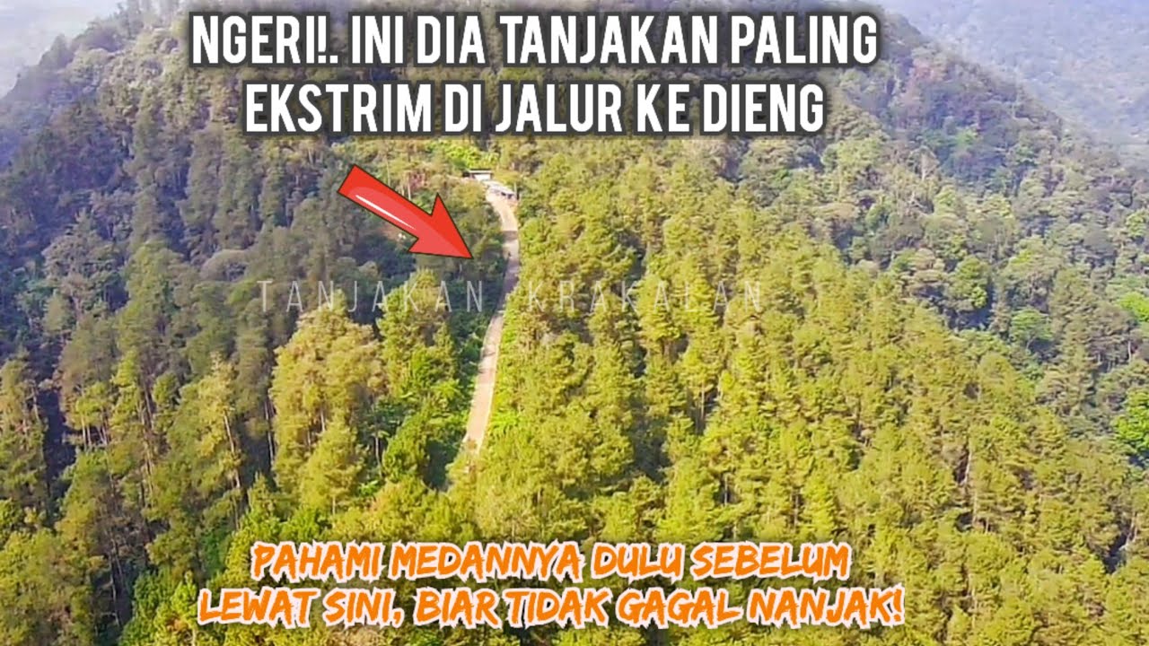 Ngeri!..💥 💥  Ini Dia Tanjakan Paling Ekstrim di Jalur ke Dieng