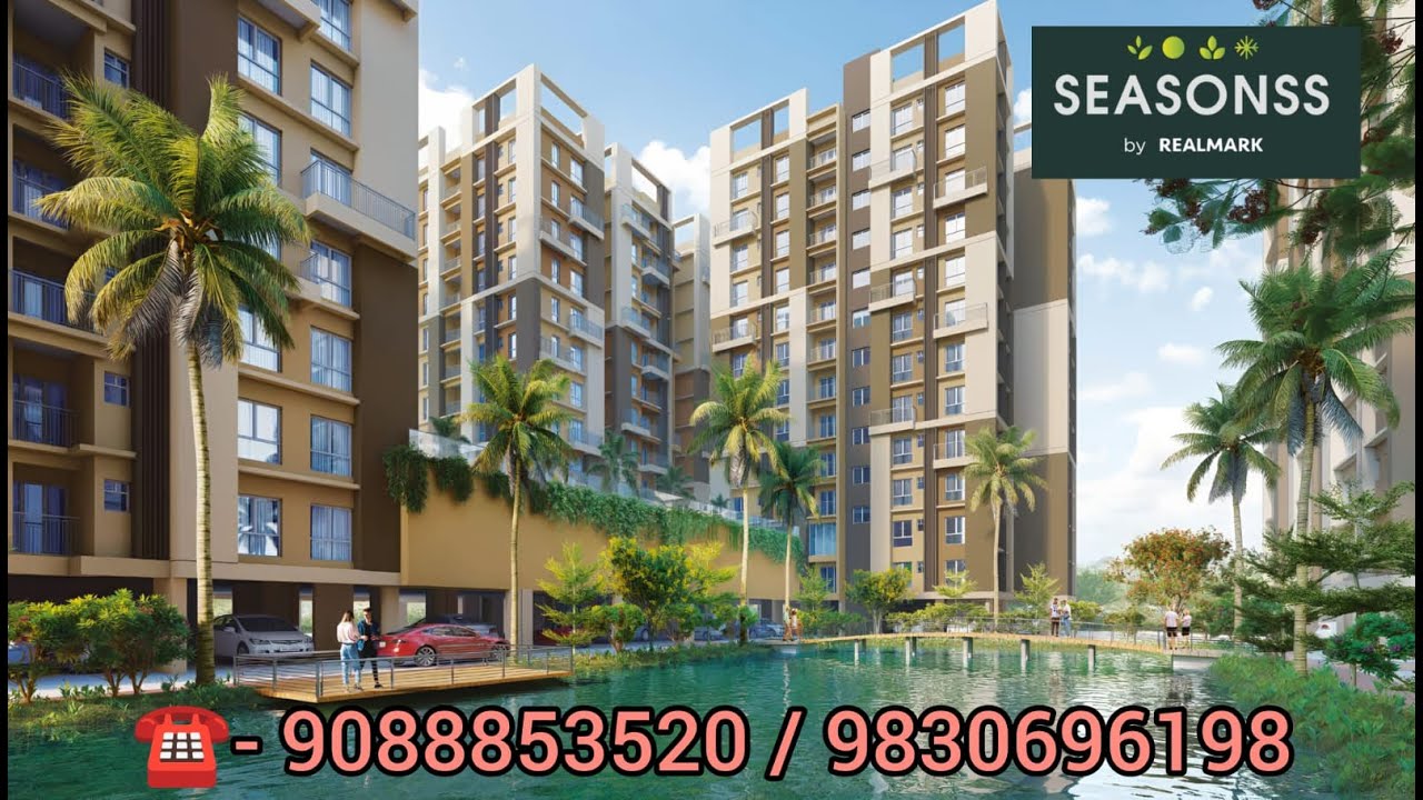 Realmark Seasons On DH Road Joka | ☎️ - 9088853520 / 9830696198 | Luxurious 2 & 3BHK With Amenities.