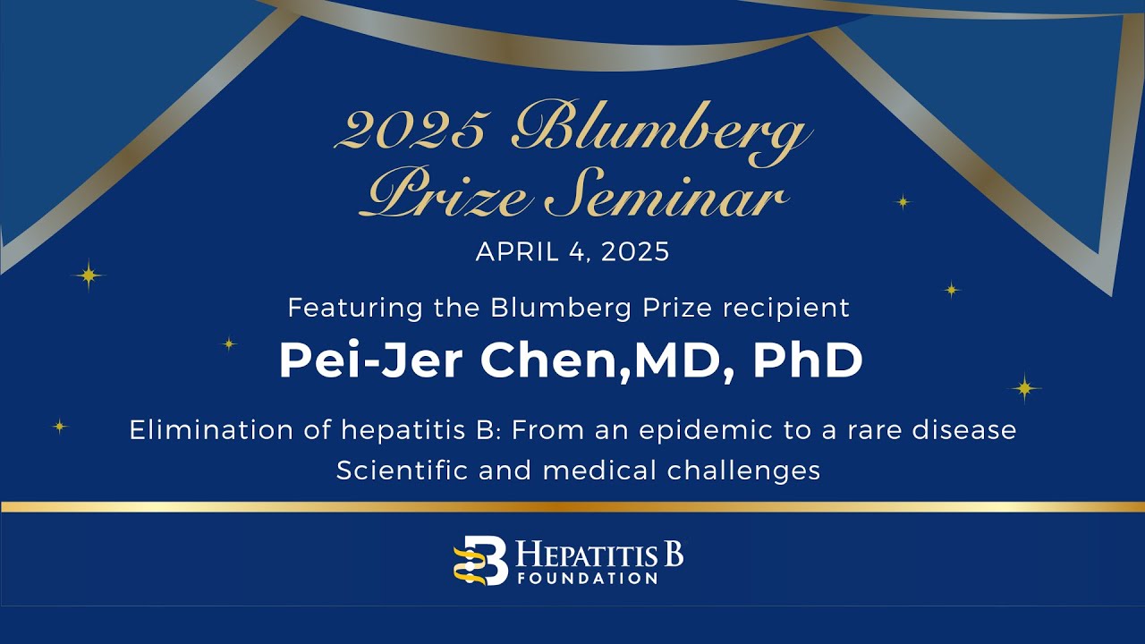 2025 Blumberg Prize Seminar: Pei-Jer Chen, MD, PhD