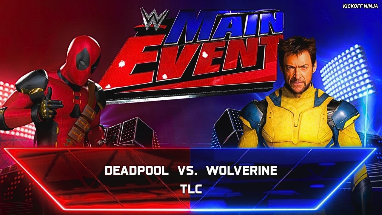 WWE 2K25 Match Deadpool vs Wolverine