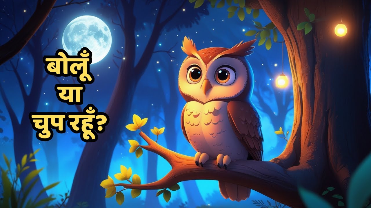 फुसफुसाने वाला उल्लू 🦉 | Kids Moral story | कब बोलना है, कब चुप रहना | Little Dreamers and Doers