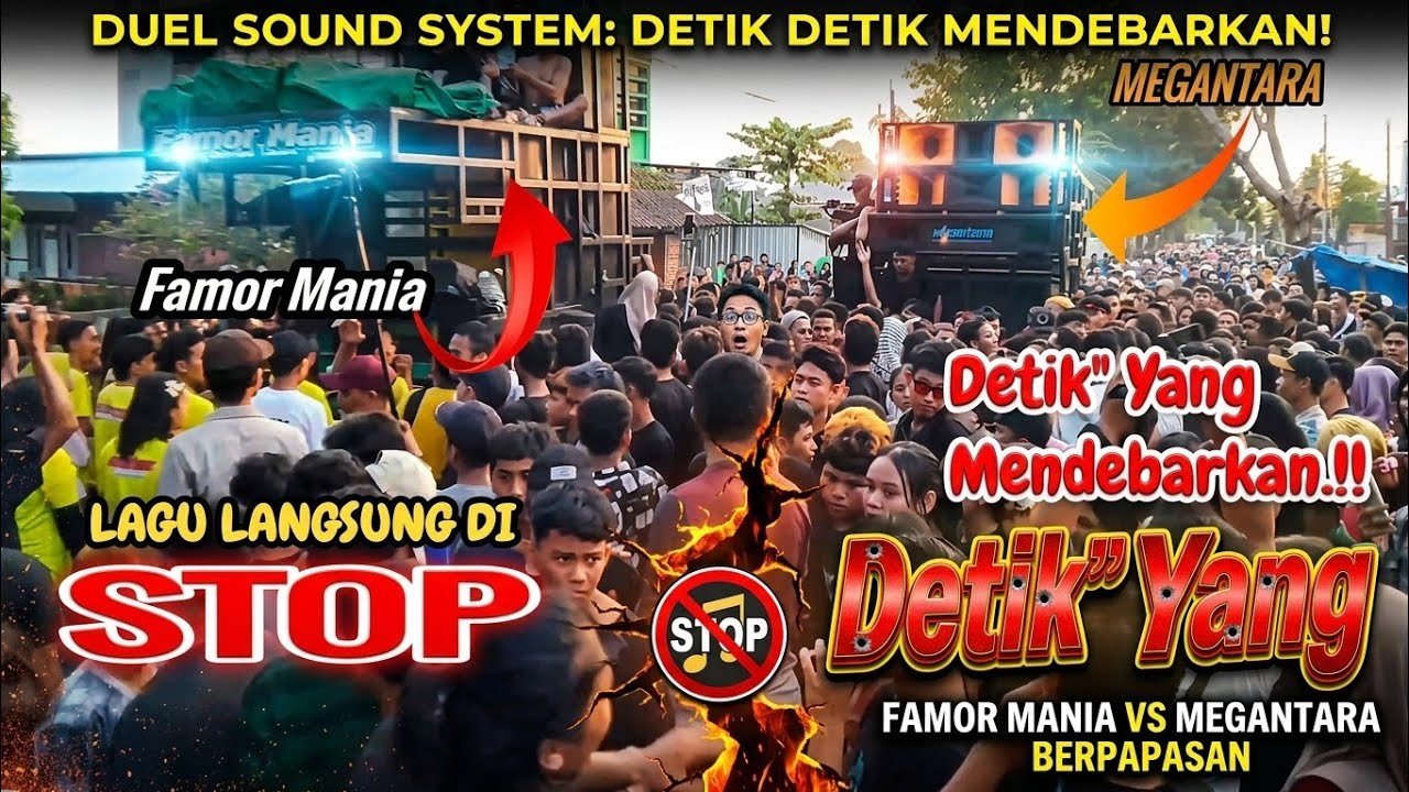 Lagunya Langsung Di STOP⁉️ Detik Detik Kecimol Megantara Berpapasan Dengan Famor Mania