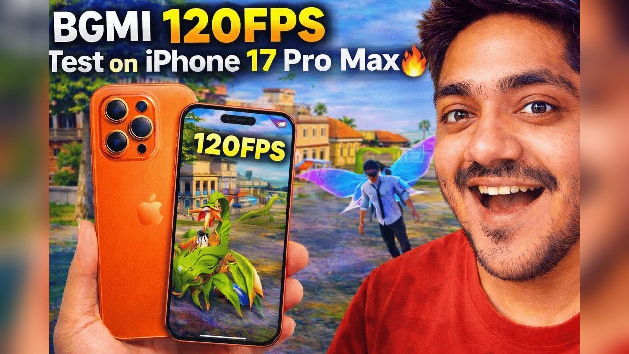 BGMI 120FPS Test on iPhone 17 Pro Max 🔥 | Unreal Performance Results!