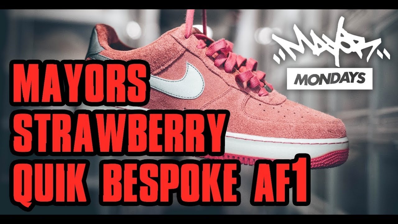 Mayor Mondays | Strawberry Quik Bespoke Air Force 1