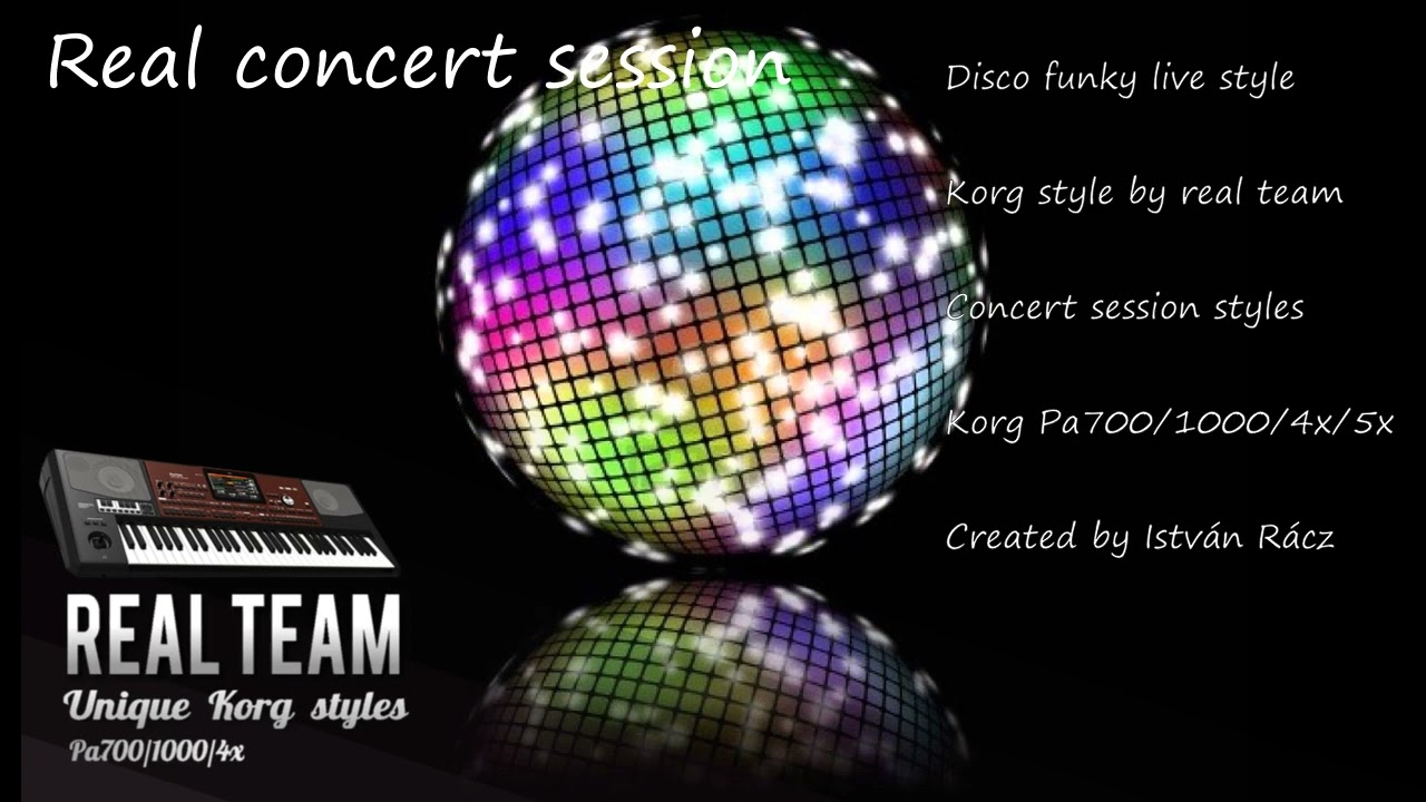 Korg Pa700/1000/4x/5x stílusok (Disco funky live style)